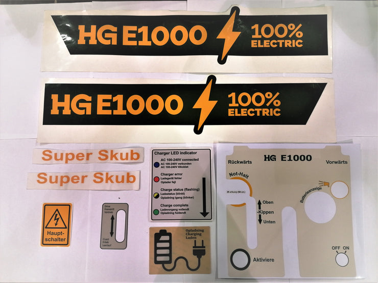 Set of stickers Dumper HG E1000 DE version - M104728